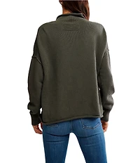 Free People We The Free Torres Roll Neck Long Sleeve Sweater