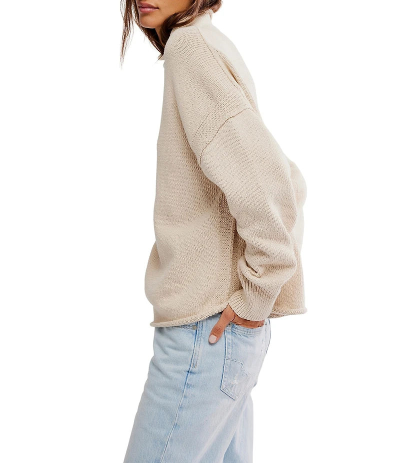 Free People We The Free Torres Roll Neck Long Sleeve Sweater