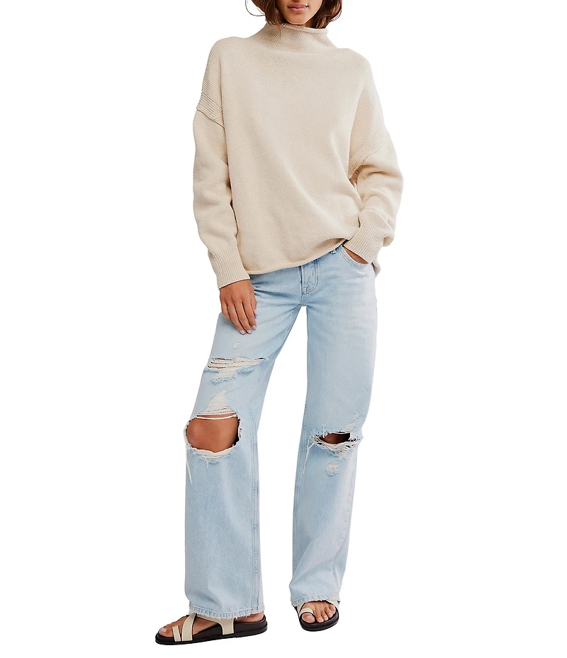 Free People We The Free Torres Roll Neck Long Sleeve Sweater