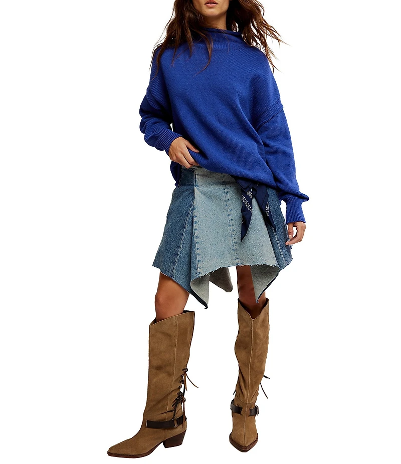 Free People We The Free Torres Roll Neck Long Sleeve Sweater