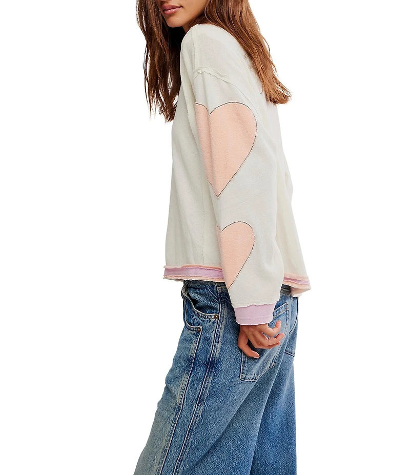 Free People We The Free You're A Star Scoop Neck Long Sleeve Tee