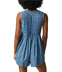 Free People Webster V Neck Sleeveless Romper