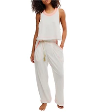 Free People Weekender Sleeveless Scoop Neck Knit Lounge Set