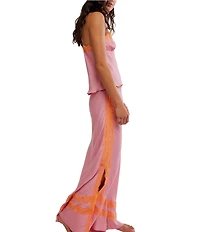 Free People Wish You Were Satin Cami & Slip Set