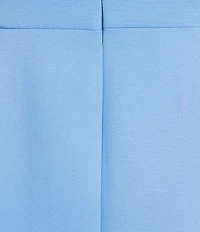 French Connection Azra Twill Contrast Trim Sweetheart Neck Sleeveless A-Line Mini Dress