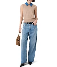 French Connection Babysoft Collared Sleeveless Vest Top
