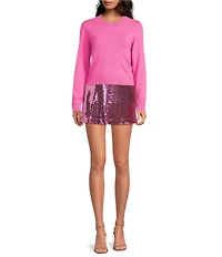 French Connection Babysoft Crew Neck Long Sleeve Knit Sweater