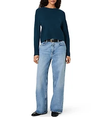 French Connection Babysoft Oversized Crew Neck Long Sleeve Pullover Top