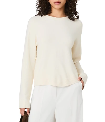 French Connection Babysoft Oversized Crew Neck Long Sleeve Pullover Top
