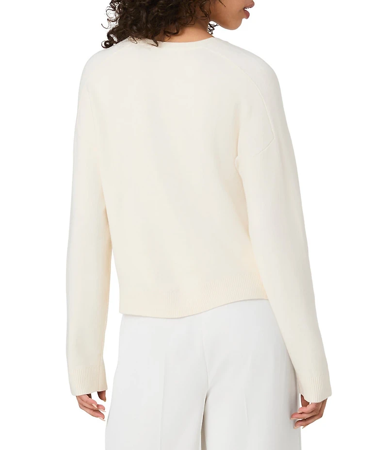 French Connection Babysoft Oversized Crew Neck Long Sleeve Pullover Top