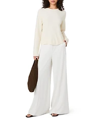 French Connection Babysoft Oversized Crew Neck Long Sleeve Pullover Top