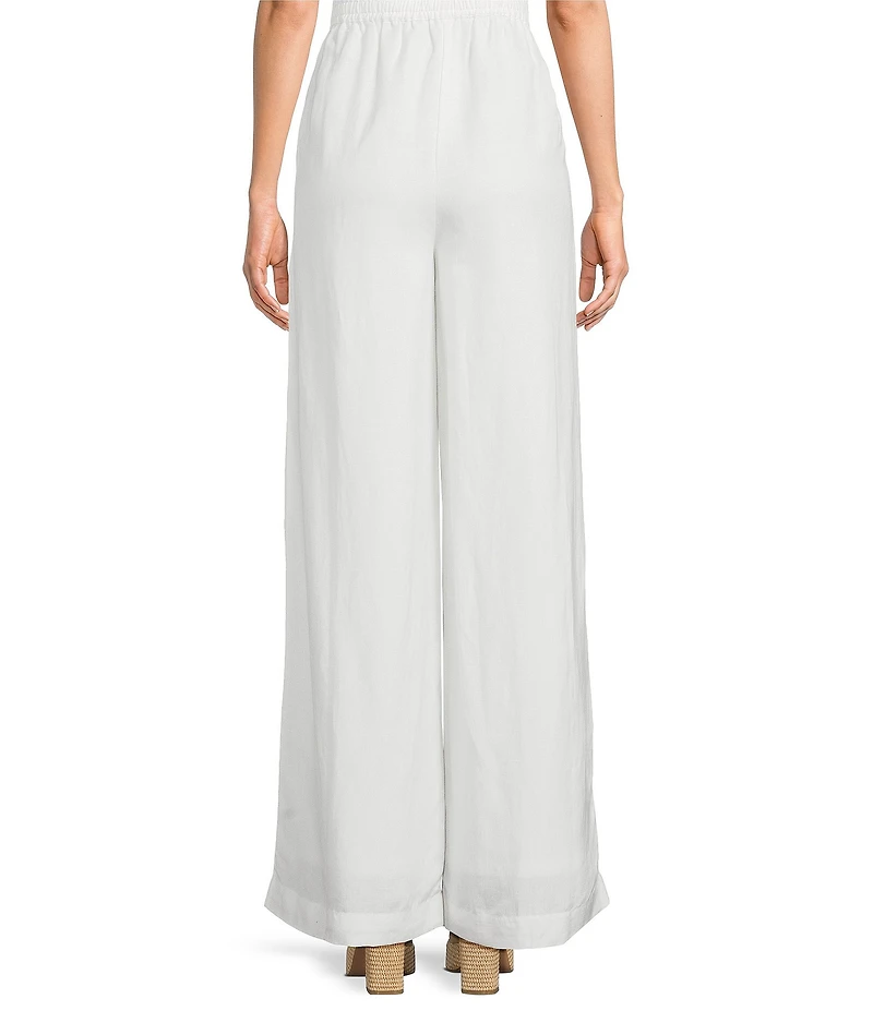 French Connection Cooper Linen Patch Pocket High Waist Wide Leg Coordinating Pants