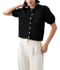 French Connection Harry Suiting High Waisted Coordinating Wide Leg Pants