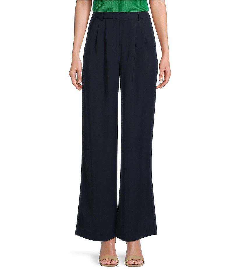 French Connection Harry Suiting High Waisted Coordinating Wide Leg Pants