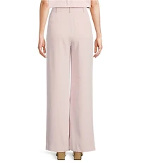 French Connection Harry Suiting High Waisted Coordinating Wide Leg Pants