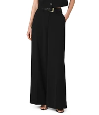 French Connection Harry Suiting High Waisted Wide Leg Trouser Pant