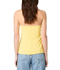 French Connection Harry Suiting Strapless Sweetheart Neck Tailored Top