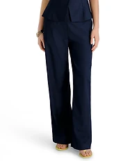 French Connection High-Rise Relaxed Fit Coordinating Twill Trouser Pant