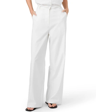 French Connection High-Rise Relaxed Fit Coordinating Twill Trouser Pants
