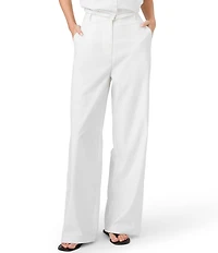 French Connection High-Rise Relaxed Fit Coordinating Twill Trouser Pants