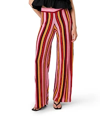French Connection Motley Knit Striped Coordinating Flare Pant