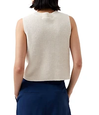 French Connection Mozart Crew Neck Sleeveless Pullover Vest Top