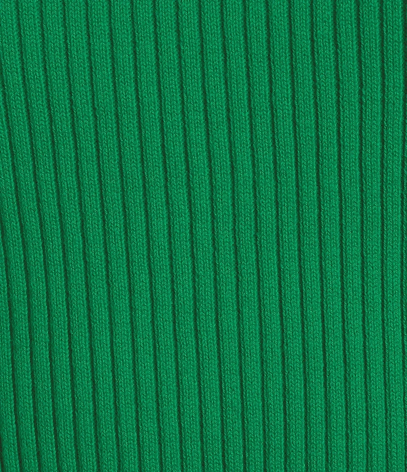 French Connection Mozza Round Neck Short Sleeve Ribbed Sweater Top