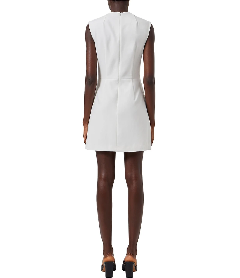 French Connection Ruth Whisper Square Neck Sleeveless Mini Dress