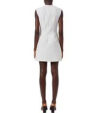 French Connection Ruth Whisper Square Neck Sleeveless Mini Dress