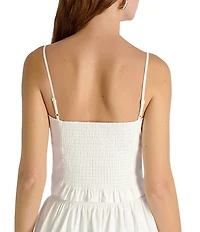 French Connection Sateen Sweetheart Neck Sleeveless Coordinating Bustier Cami Top