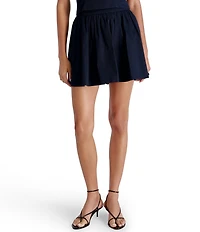 French Connection Sateen Weave Flare Coordinating Mini Skirt
