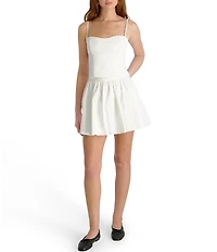 French Connection Sateen Weave Flare Coordinating Mini Skirt