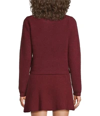 French Connection Vhari Crew Neck Long Sleeve Ribbed Knit Coordinating Sweater