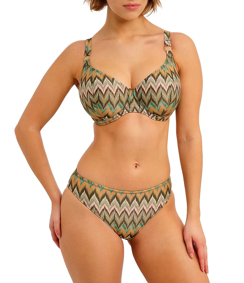 Freya Arizona Vista Lurex Mid Rise Hipster Swim Bottom