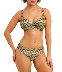 Freya Arizona Vista Lurex Mid Rise Hipster Swim Bottom