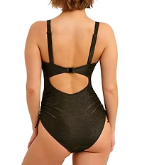 Freya Arizona Wave Adjustable Tie Side Plunge V-Neck One Piece Swimsuit
