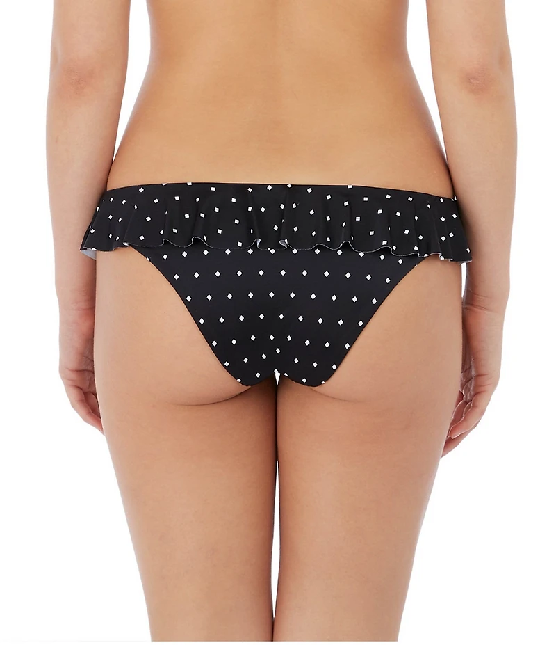 Freya Jewel Cove Italini Dotted Print Ruffle Waist Cheeky Swim Bottom