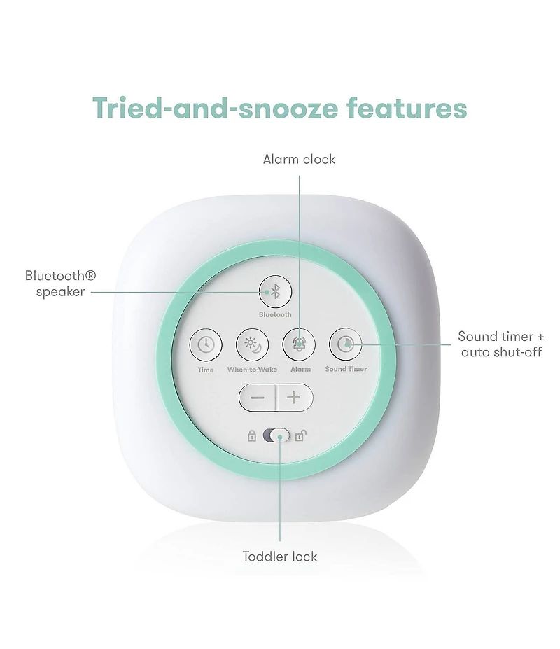 Fridababy 3-in-1 Sound Machine Clock + Nightlight