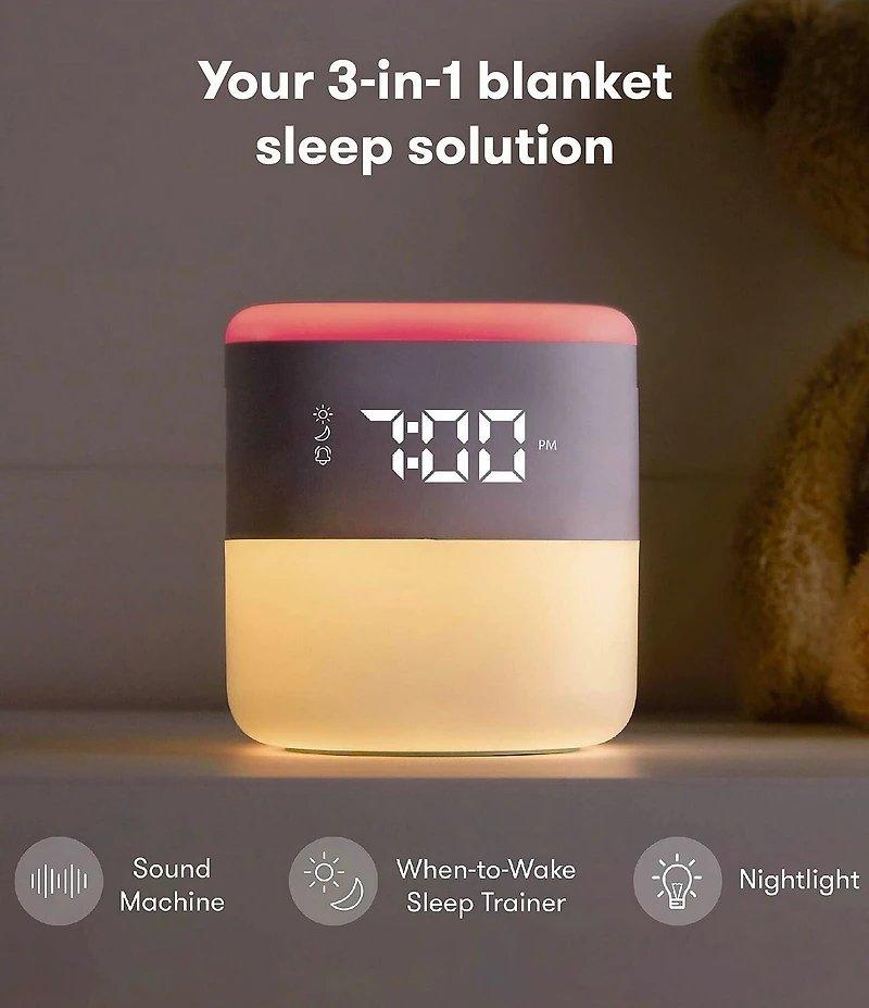 Fridababy 3-in-1 Sound Machine Clock + Nightlight