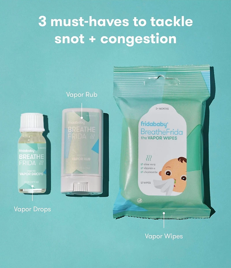 Fridababy Breathe Easy Kit the Sick Day Essentials