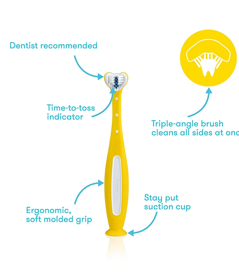 Fridababy Triple-Angle Toothhugger Toothbrush