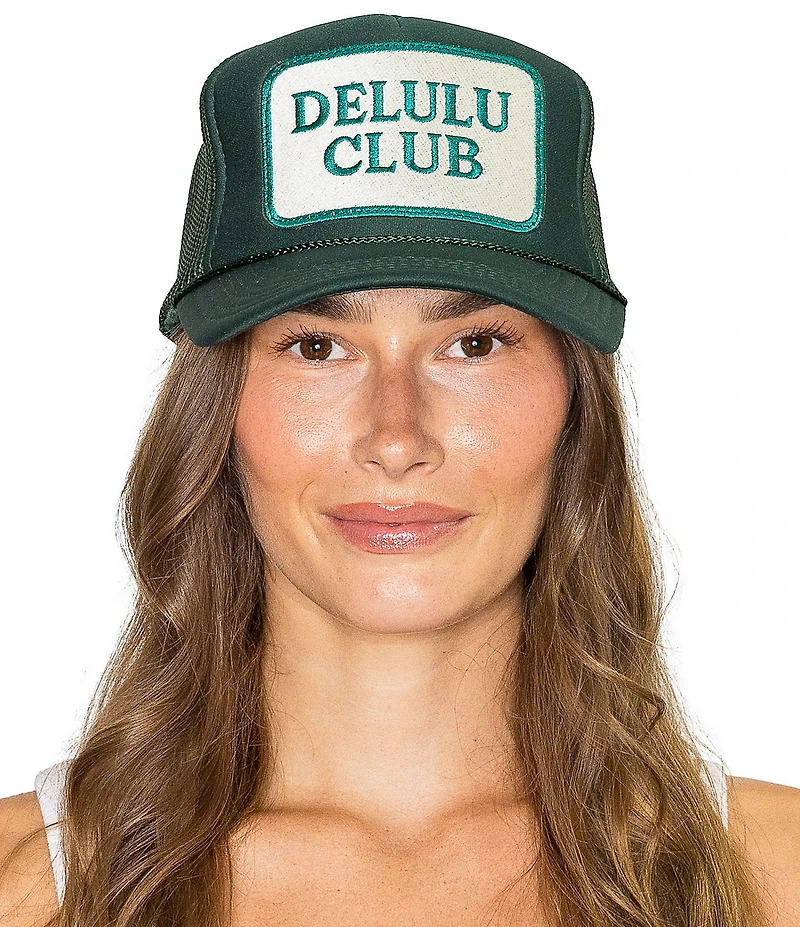 Friday Feelin' Delulu Club Trucker Baseball Cap