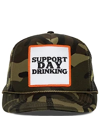 Friday Feelin' Support Day Drinking Camo Baseball Cap