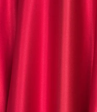 B. Darlin Front Slit Ball Strappy Back Satin Gown