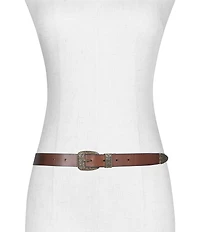 Frye .98#double; Western Leather Belt