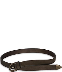 Frye 0.98#double; Leather Horseshoe Buckle Belt