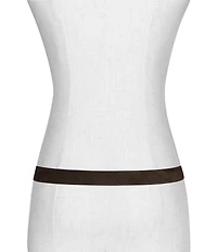 Frye 0.98#double; Leather Horseshoe Buckle Belt