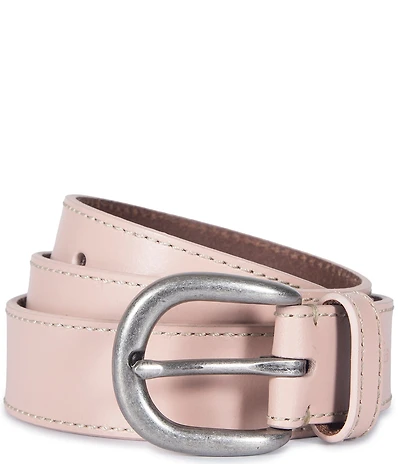Frye 1.18#double; Contrast Stitch Leather Belt