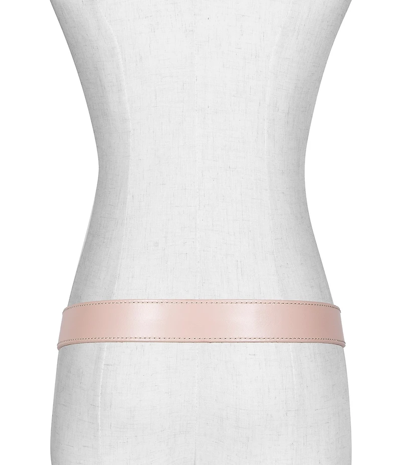 Frye 1.18#double; Contrast Stitch Leather Belt