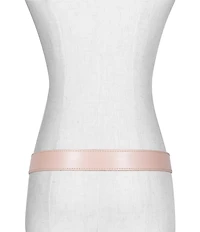 Frye 1.18#double; Contrast Stitch Leather Belt